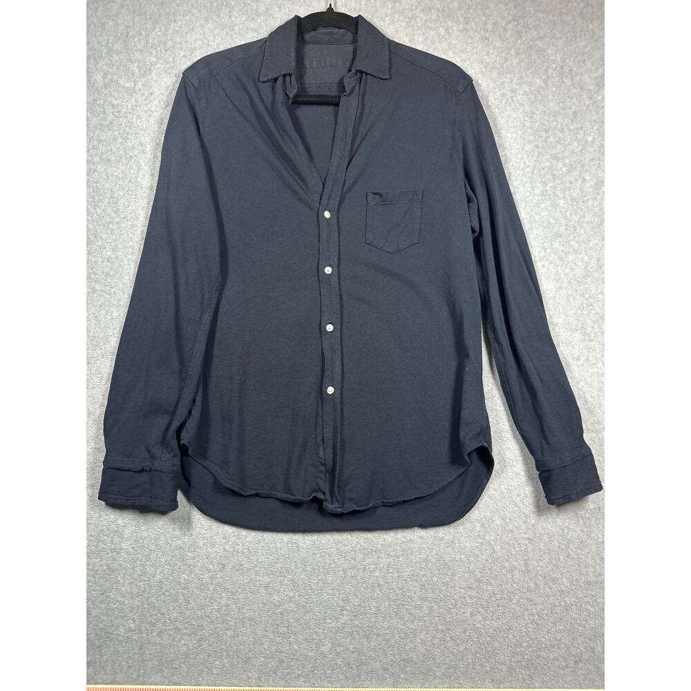 Frank & Eileen Tee Lab Eileen Relaxed Button-Up Shirt Women's XS Black